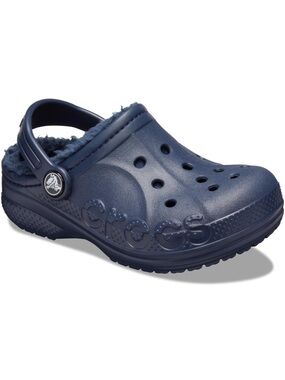 CROCS Toddler Navy Lined Classic Clog size 7